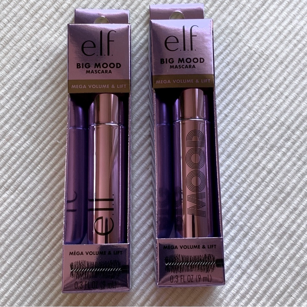 e.l.f. Big Mood Mascara bundle of 2 in deep brown